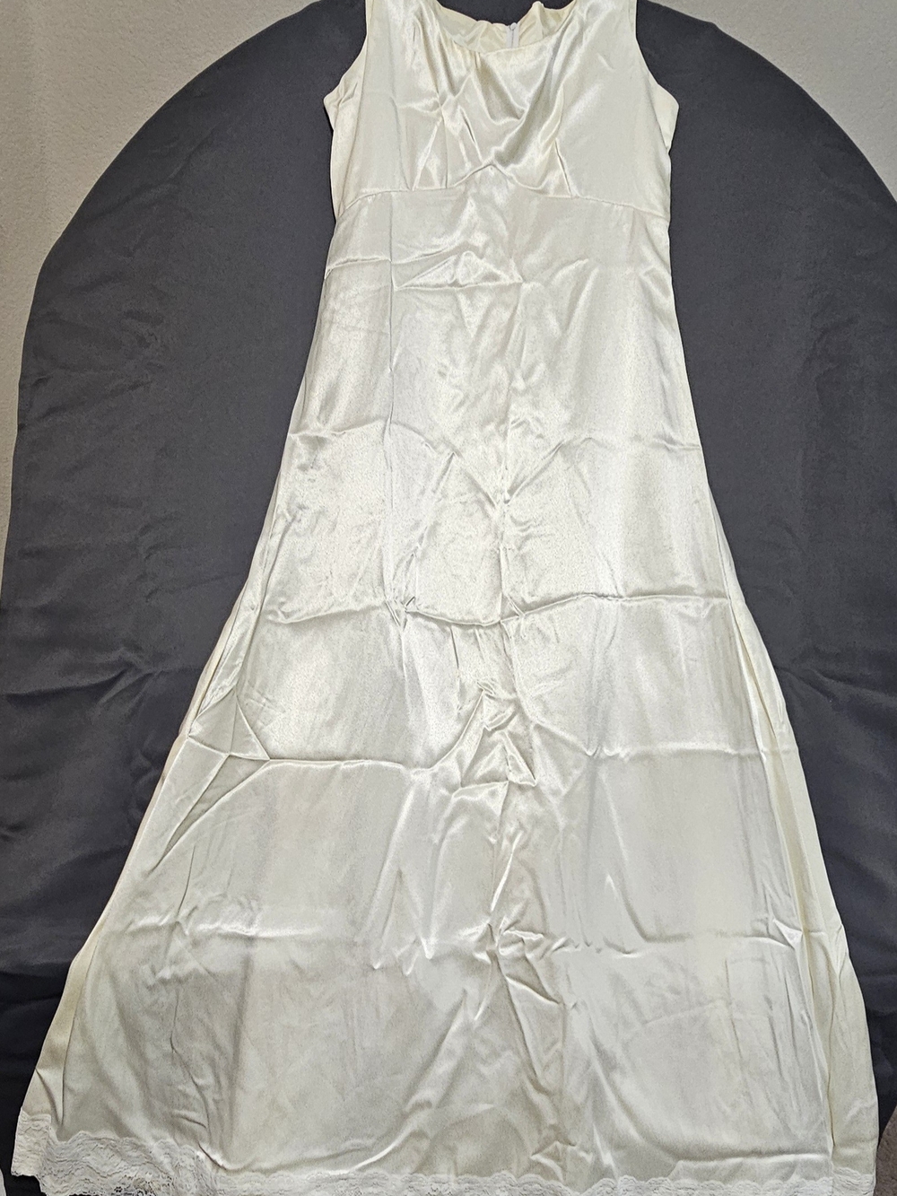 Silky Ivory Women's Slip Dress
